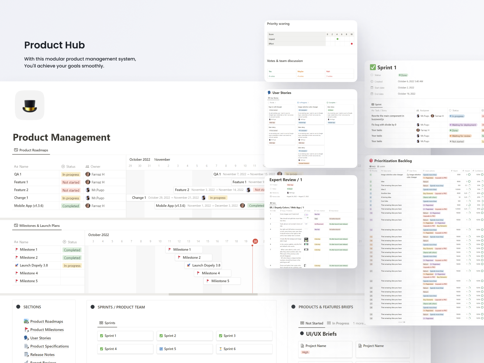 Your Business Hub, ENTIRELY in Notion.