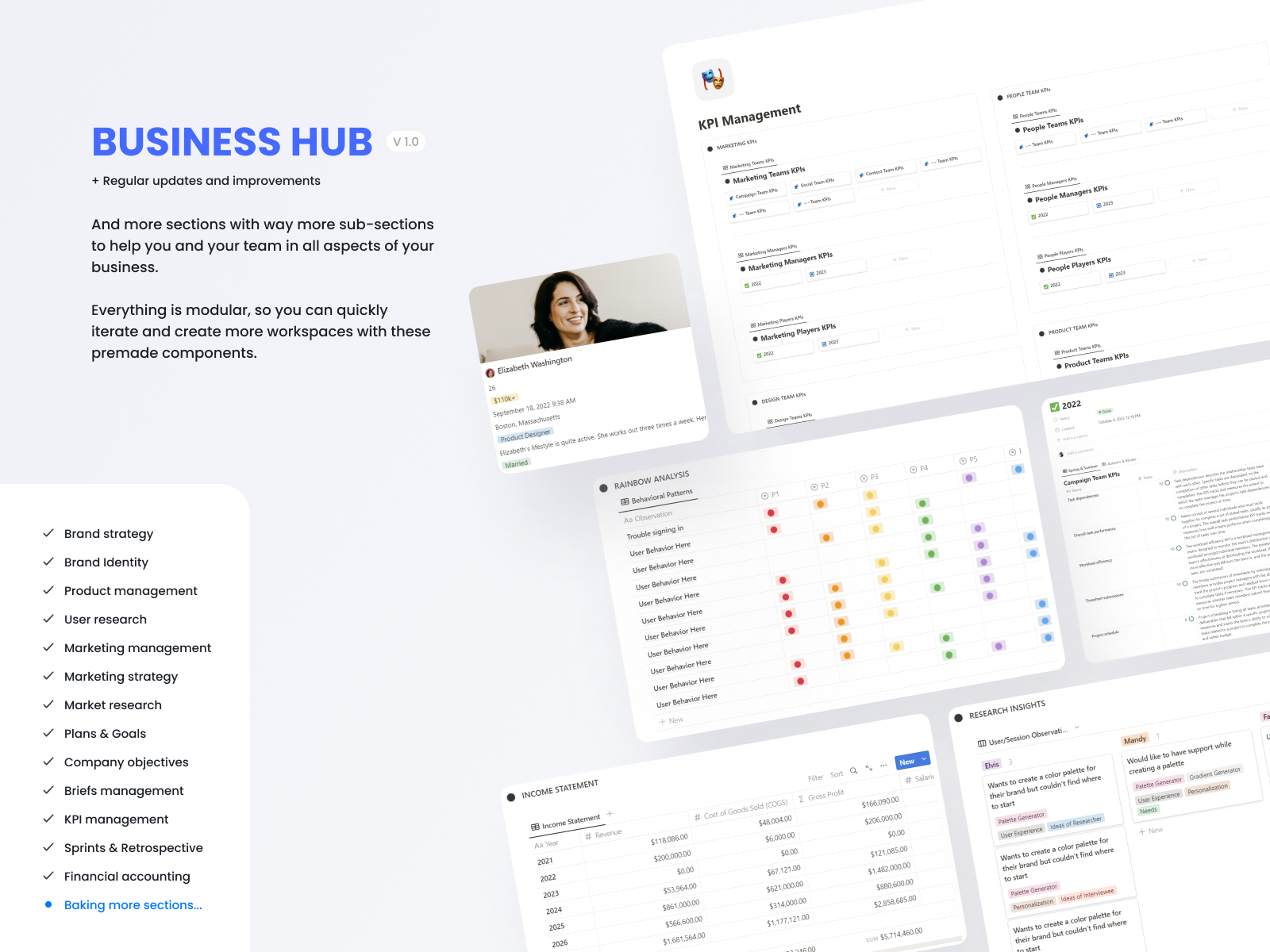 Your Business Hub, ENTIRELY in Notion.