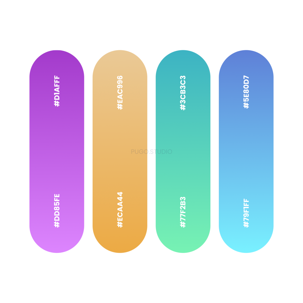Gradient color palettes to boost marketing