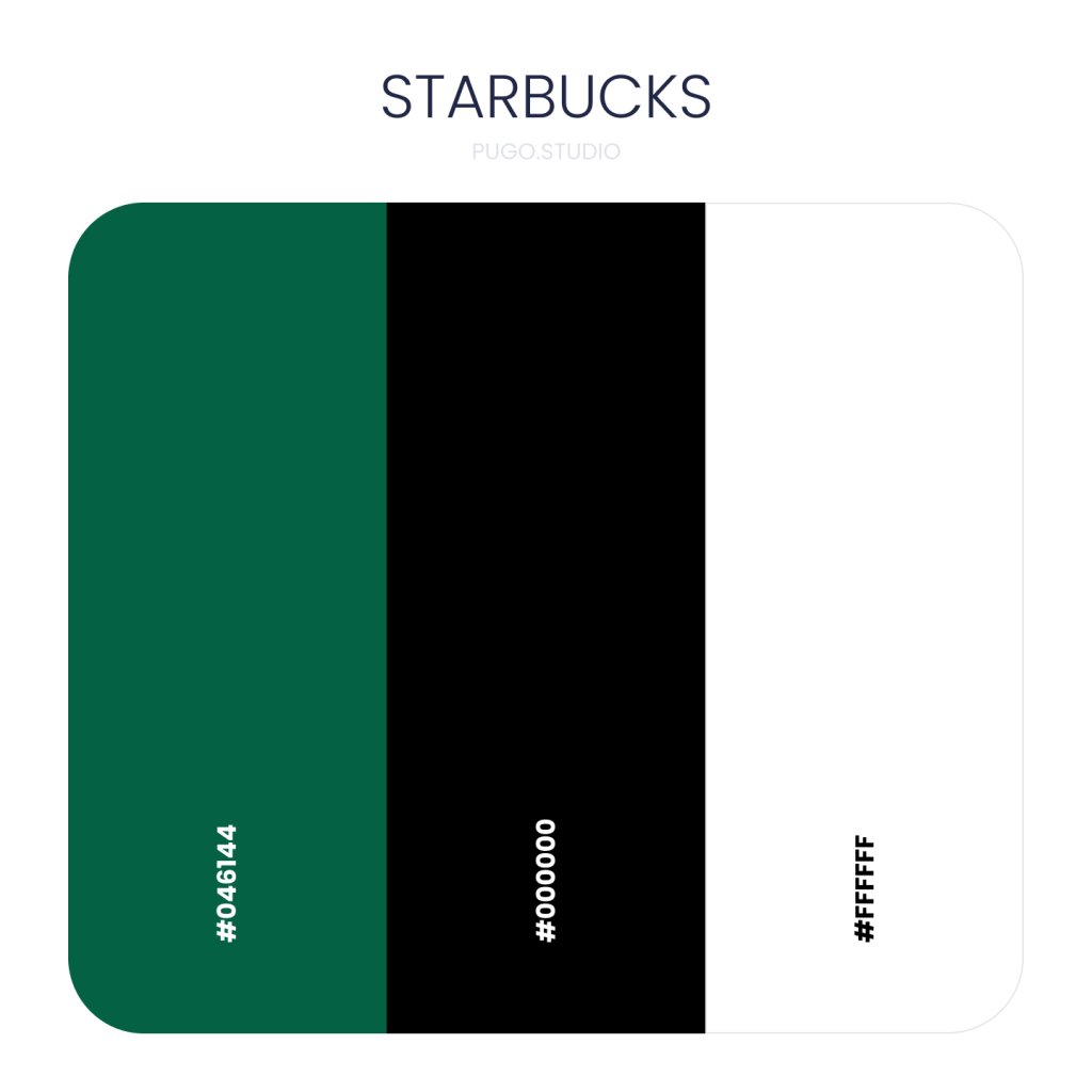 Starbucks brand color palette