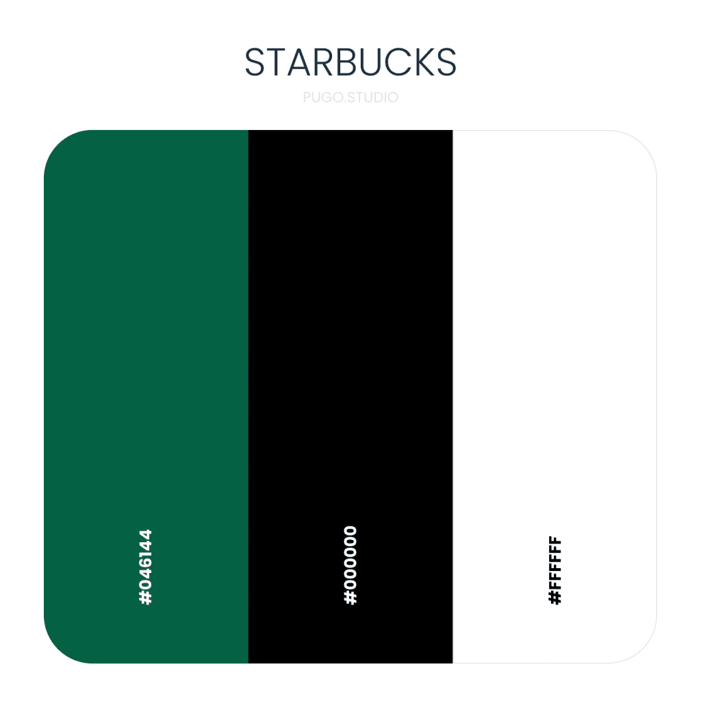 Starbucks brand color palette