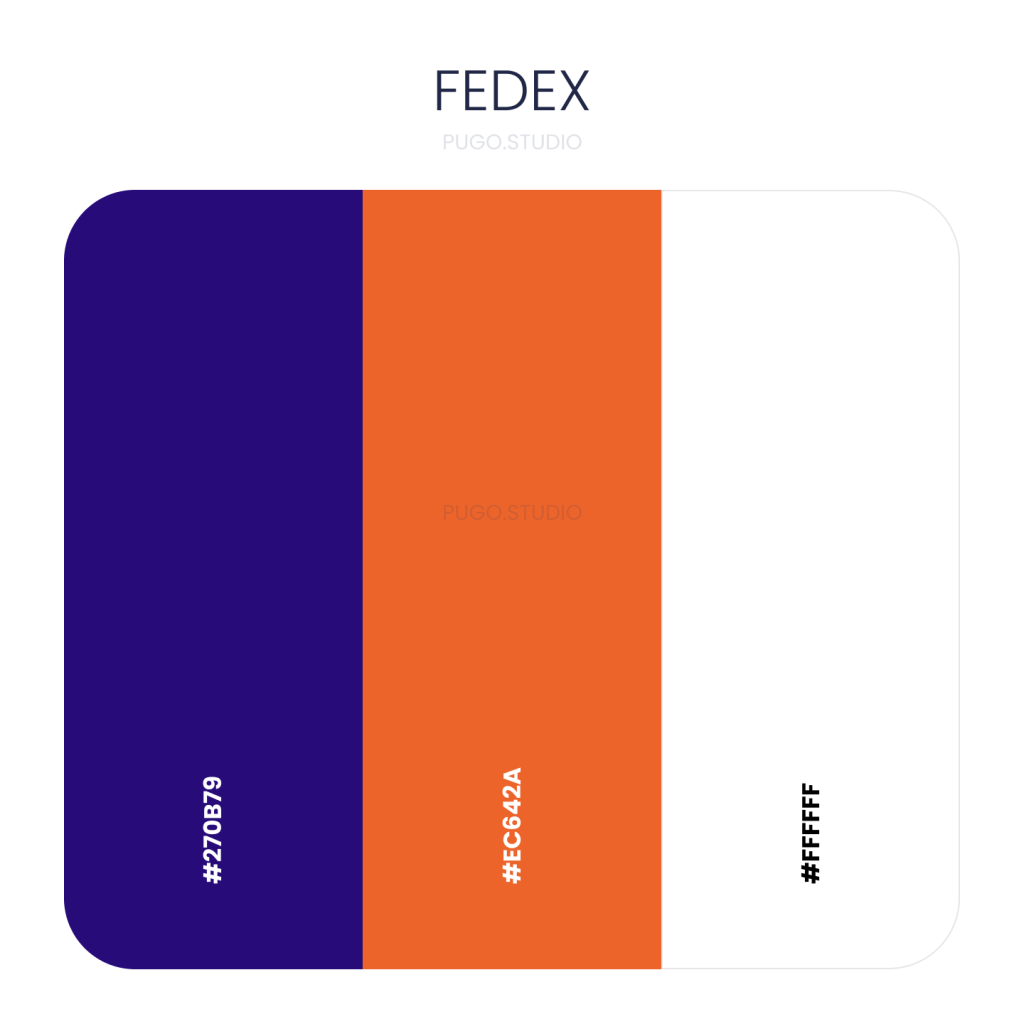 Fedex brand color palette