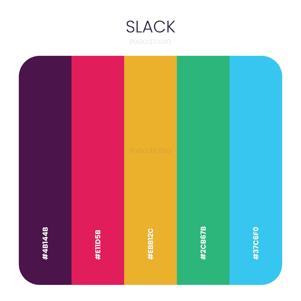 Slack color palette