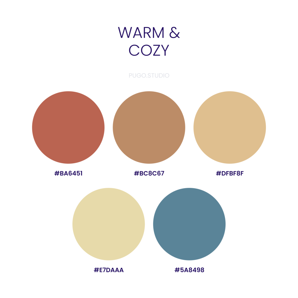 Warm and cozy color palette