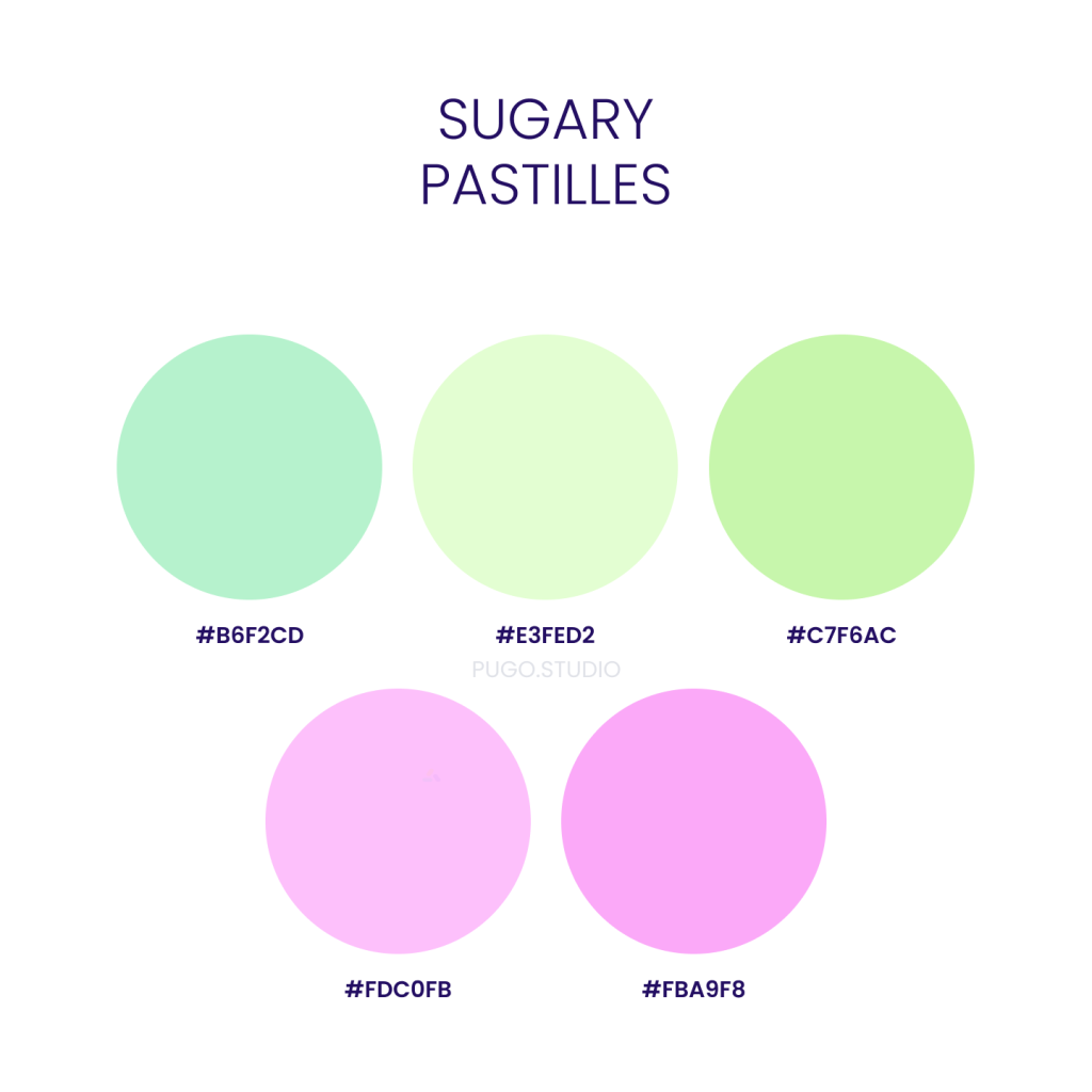 sugary color palette