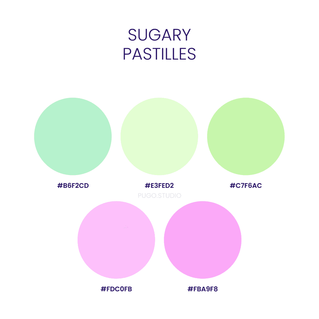 sugary color palette