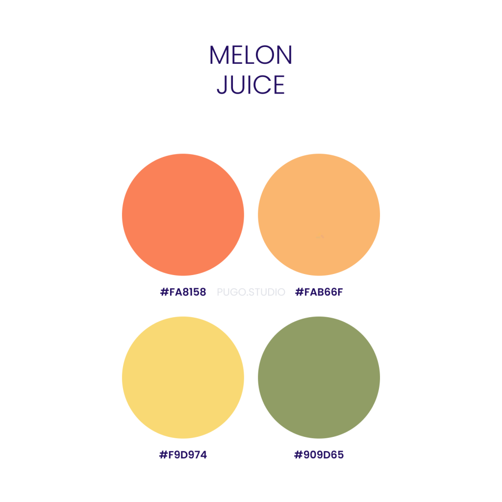 melon juice color palette