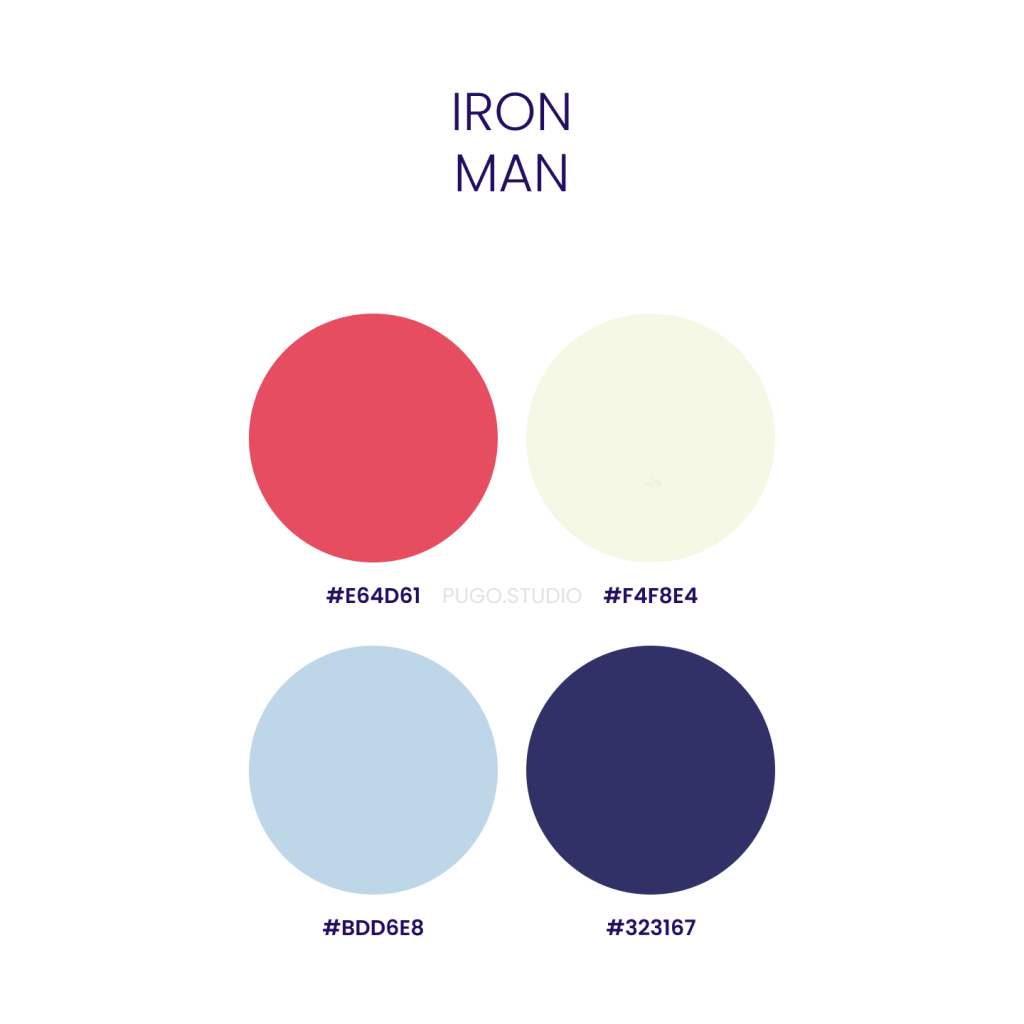 Iron man color palette