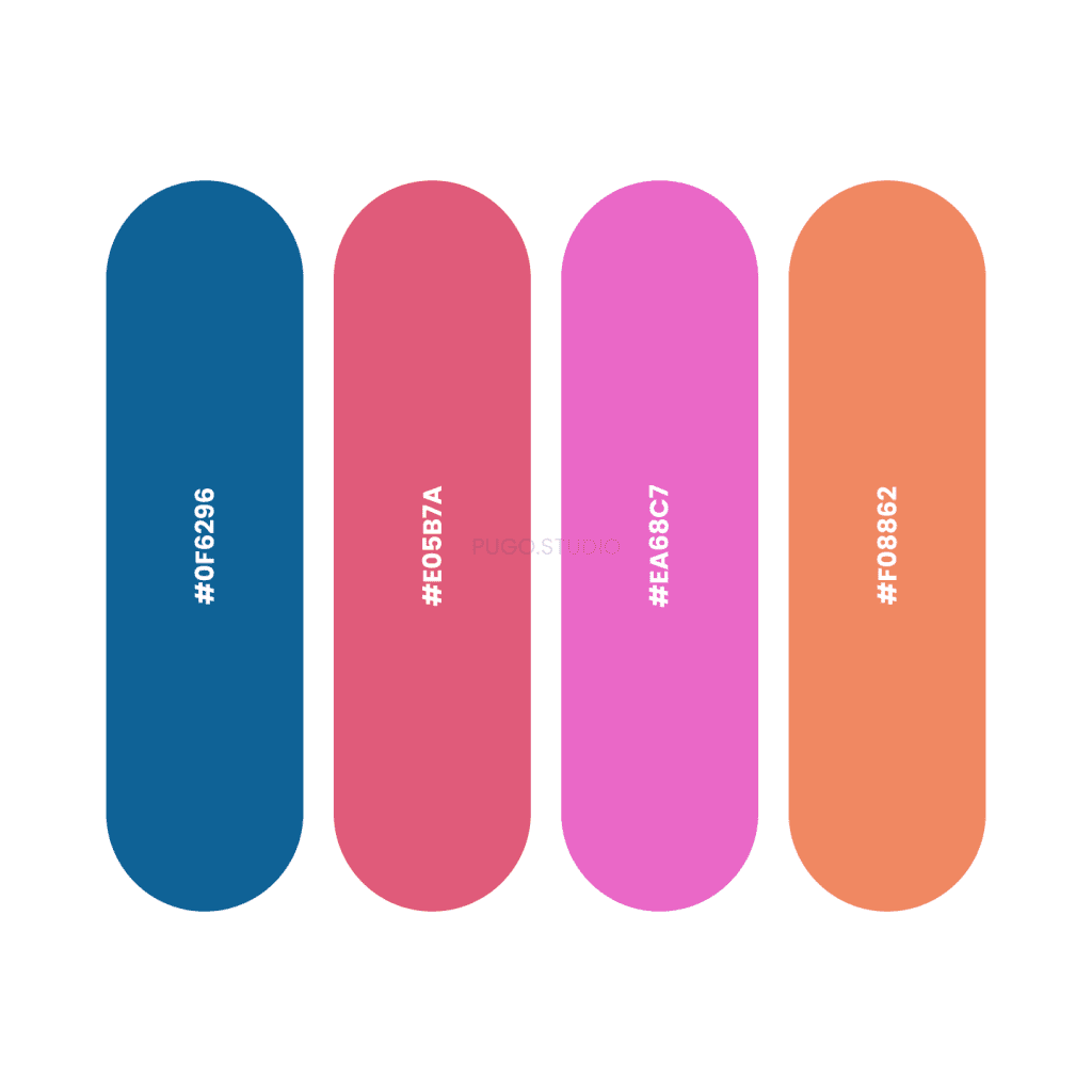 Color palettes with Dark blue for brands