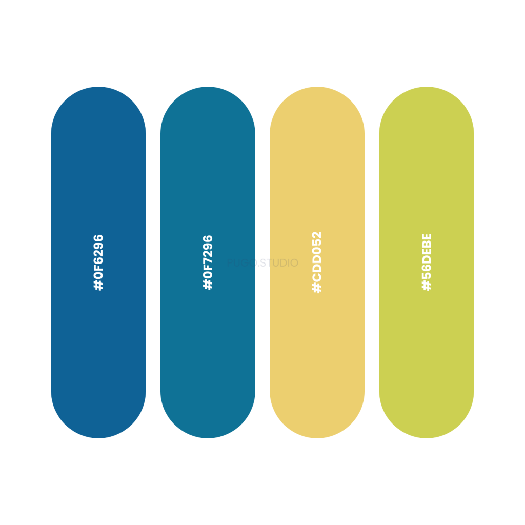 Color palettes with Dark blue for brands