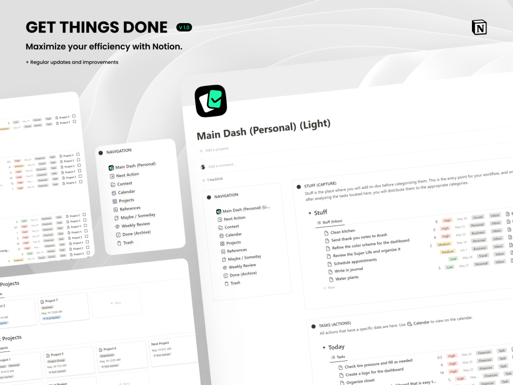 Getting things done planner