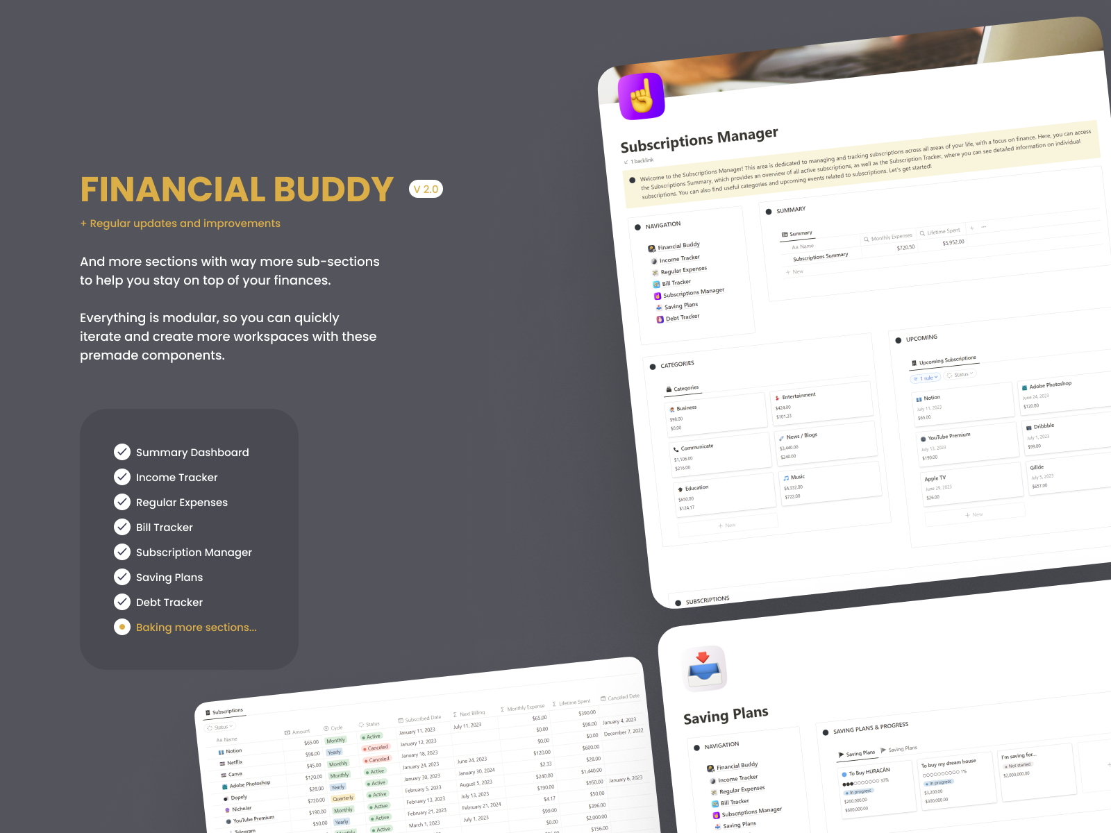 Notion Template for Finances