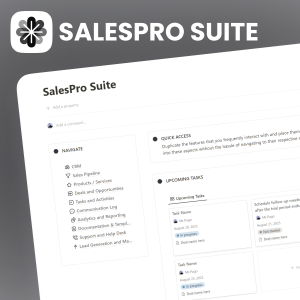 SalesPro Suite for Notion