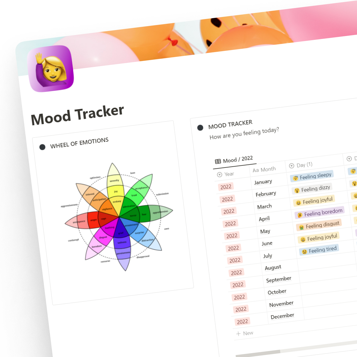 Notion Mood Tracker​