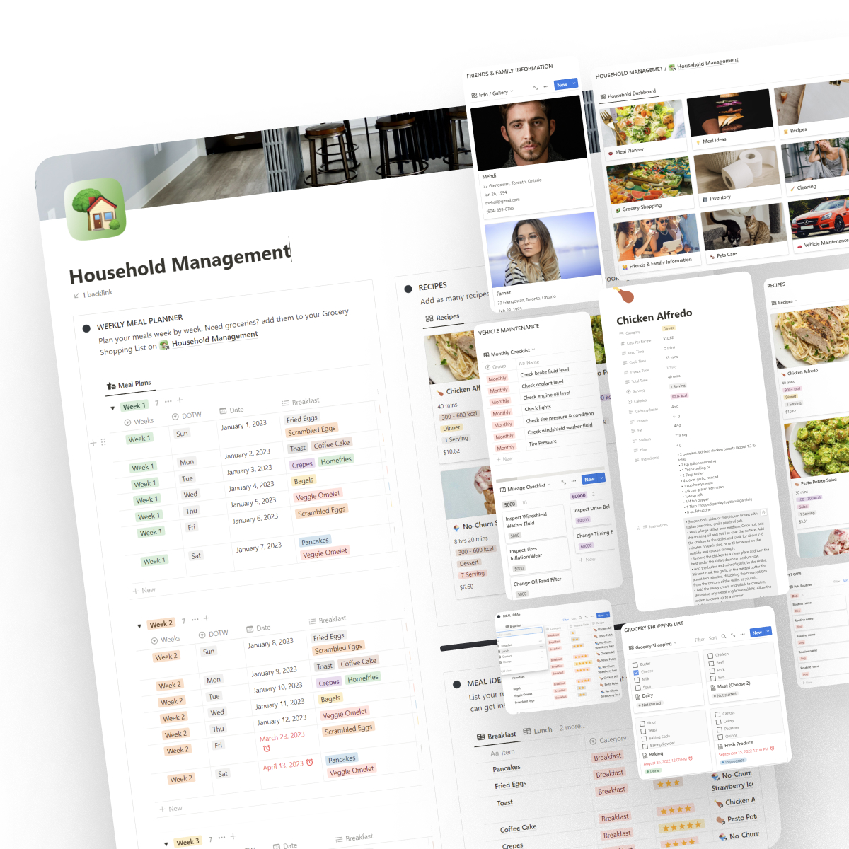 Notion Household Management Template