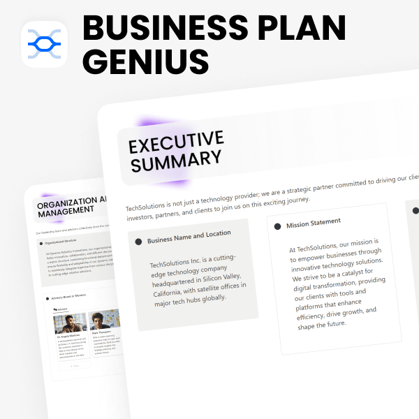 Business Plan Template for Notion