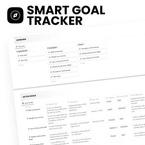 Free Notion Smart Goal Tracker (SMART)