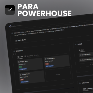 Free PARA Powerhouse for Notion