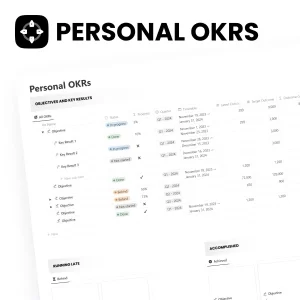 Free Notion Personal OKRs