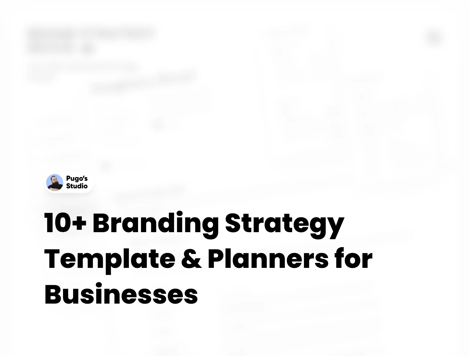 14 Brand Strategy Templates & Planners for Businesses