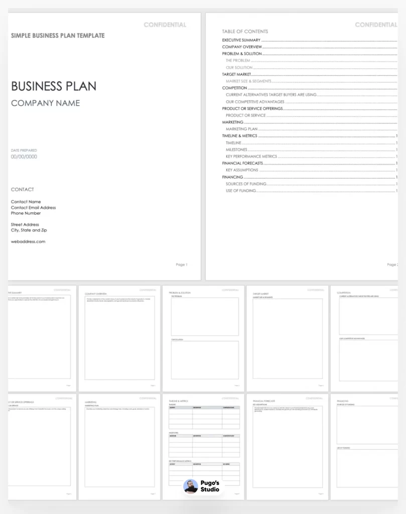 Simple Business Plan Template