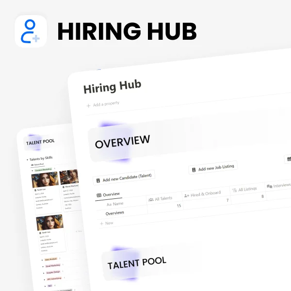 Hiring Hub for Notion - Your All-In-One Hiring Solution!