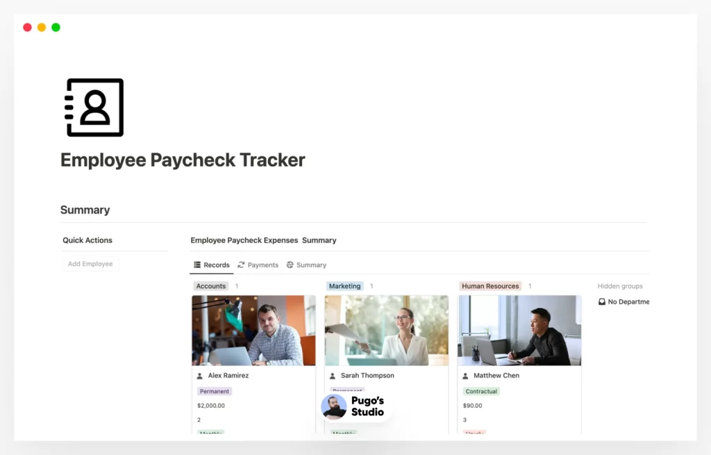Employee Paycheck Tracker
