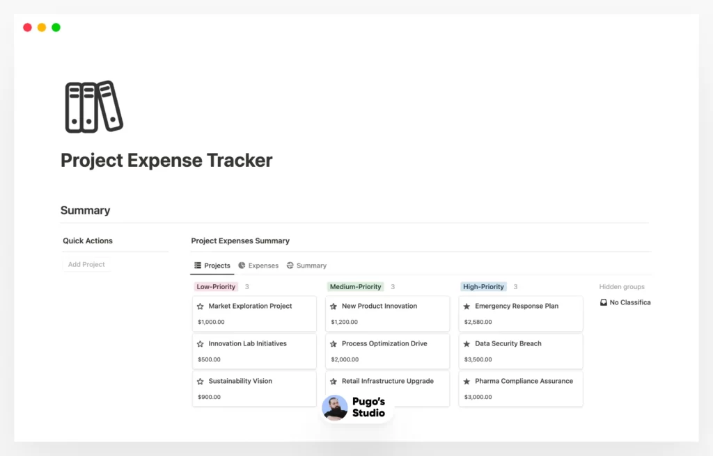 Project Expense Tracker