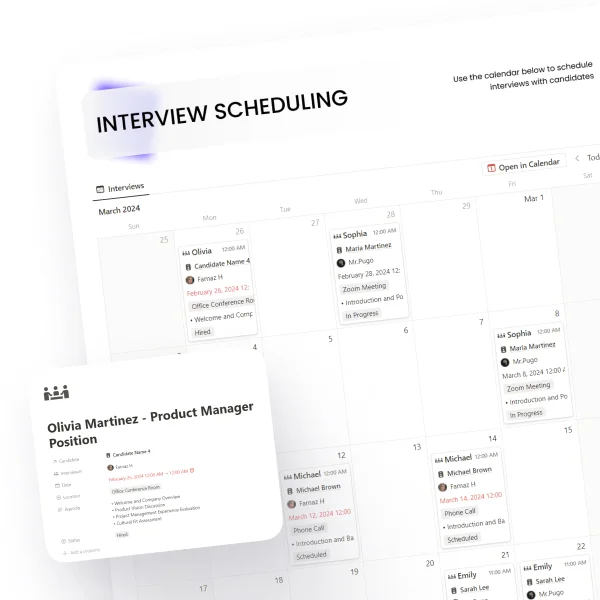Interview Scheduling