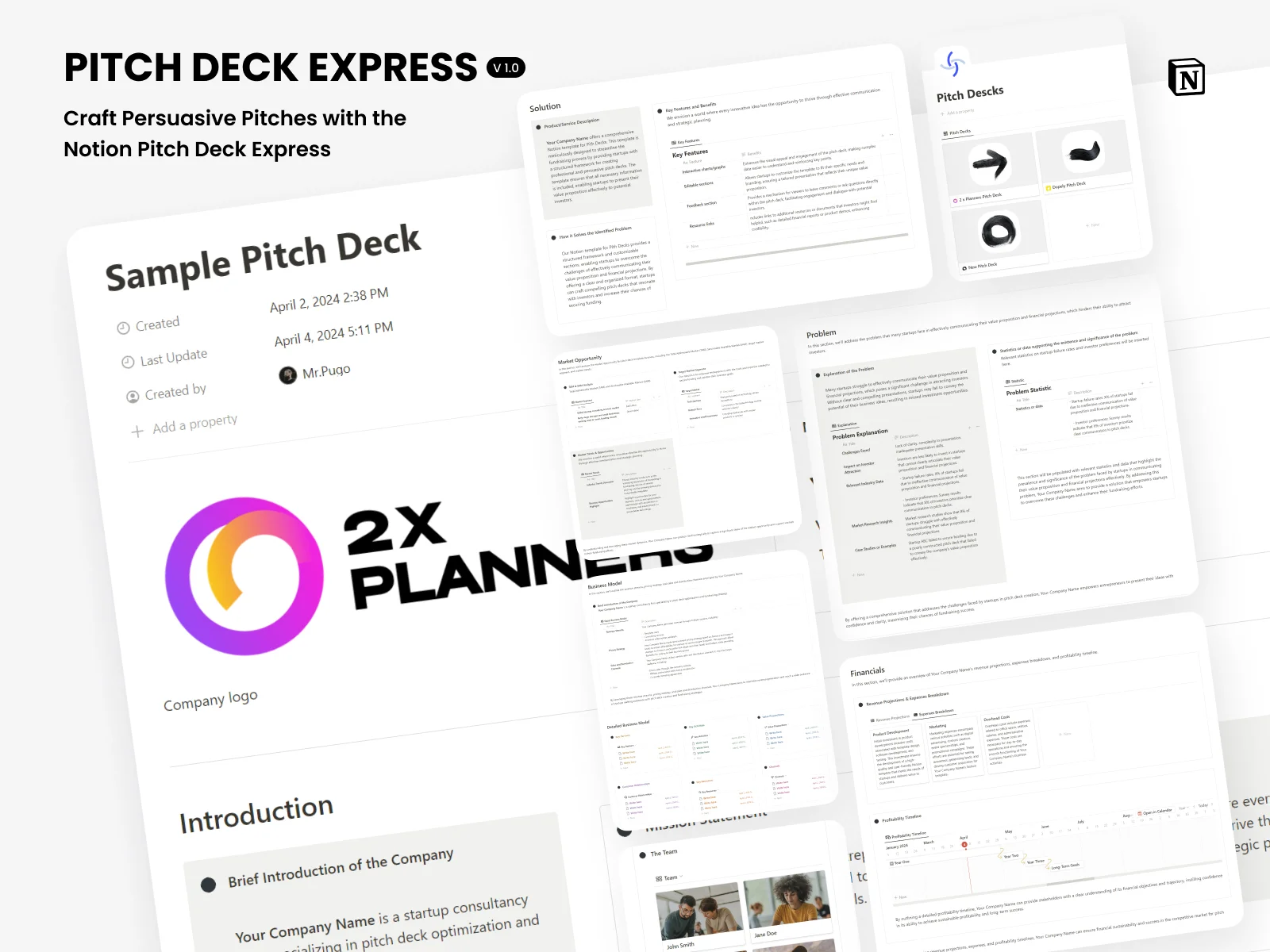 Pitch Deck Express for Notion