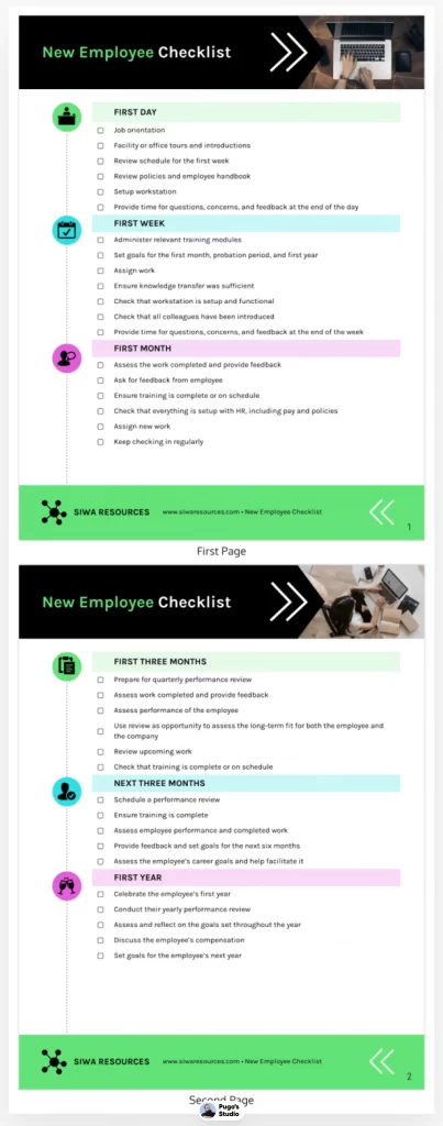 Employee Onboarding Checklist Template