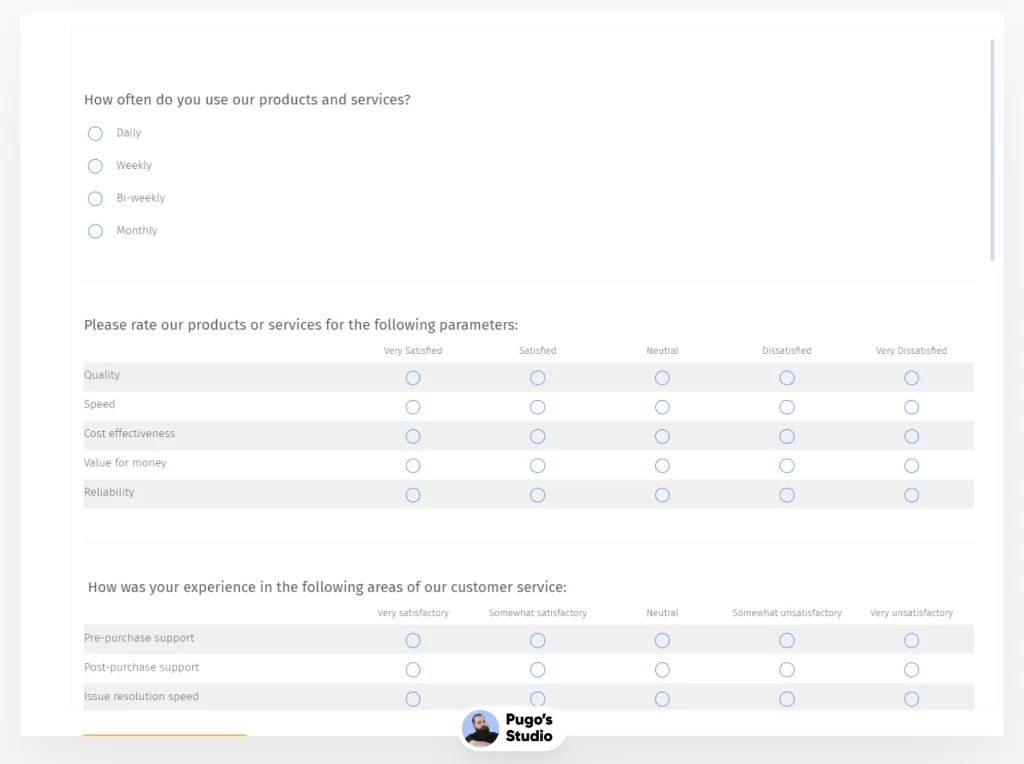 Customer Feedback Survey Template