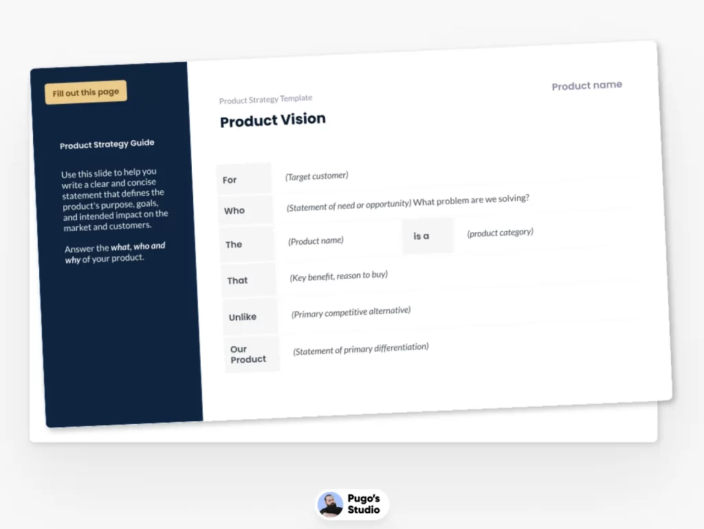 Product Strategy Template