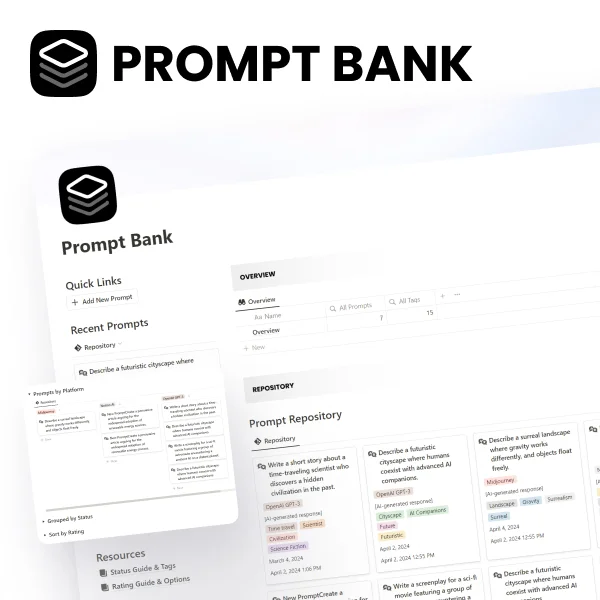 Free Notion AI Prompt Organizer Template